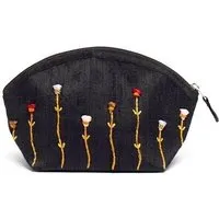 Mekhada Mekhada Kosmetiktasche aus Seide, Schwarz, – Produktbild 1 von 1