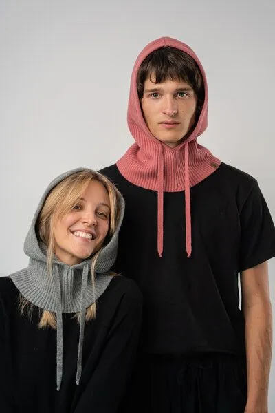 Kopyto Kopyto Feinstrick Balaclava CAPYBARA Plüsch Wollkapuze 100% Merinowolle RWS-zertifiziert Eco, Creme, – Produktbild 2 von 4