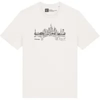 ilovemixtapes ilovemixtapes T-Shirt Frankfurt Skyline – Bio-Baumwolle, Fair Wear, Handbedruckt, Off white (weiss), – Produktbild 1 von 1