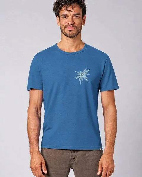 HempAge HempAge Herren T-Shirt mit Print Hanf/Biobaumwolle, Ocean(blau), – Produktbild 1 von 4