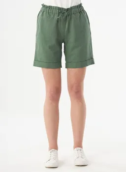 ORGANICATION ORGANICATION Paperbag-Shorts aus Leinengemisch – Produktbild 1 von 1