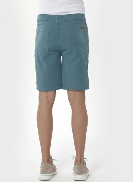 ORGANICATION ORGANICATION Five-Pocket-Shorts aus Bio-Baumwolle, Grün(perol green), – Produktbild 4 von 4