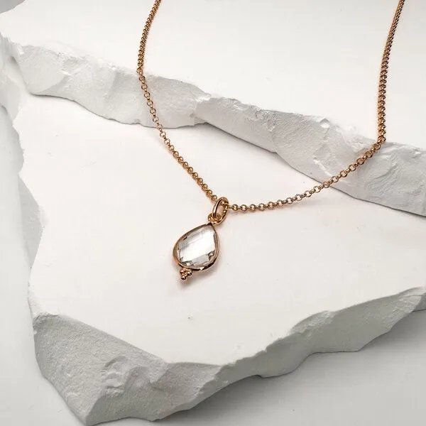 MOANINA MOANINA Kette Lacona - 925 Silber/18k Gold Vermeil - 3 Längen, Rose, – Produktbild 1 von 2