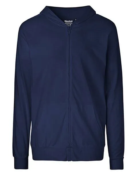 Neutral Neutral® Unisex Jersey (T-Shirt Stoff) College Hoodie Hoody Kapuzenpullover Sweatjacke, Navy, – Produktbild 1 von 5