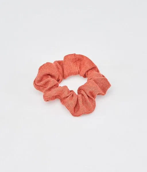 obumi obumi Haargummi - Scrunchie aus Leinen, Rost, – Produktbild 4 von 4