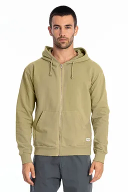 RAVENS VIEW IBIZA RAVENS VIEW IBIZA Herren vegan Hoodie Zip Ibiza Dark Aloe – Produktbild 1 von 1