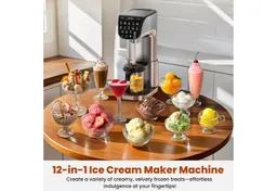 IcyTreat Eismaschine 12-in-1 Eismaschine aus Edelstahl, 500W, 568ml, inkl. 3 Behälter – Produktbild 1 von 1