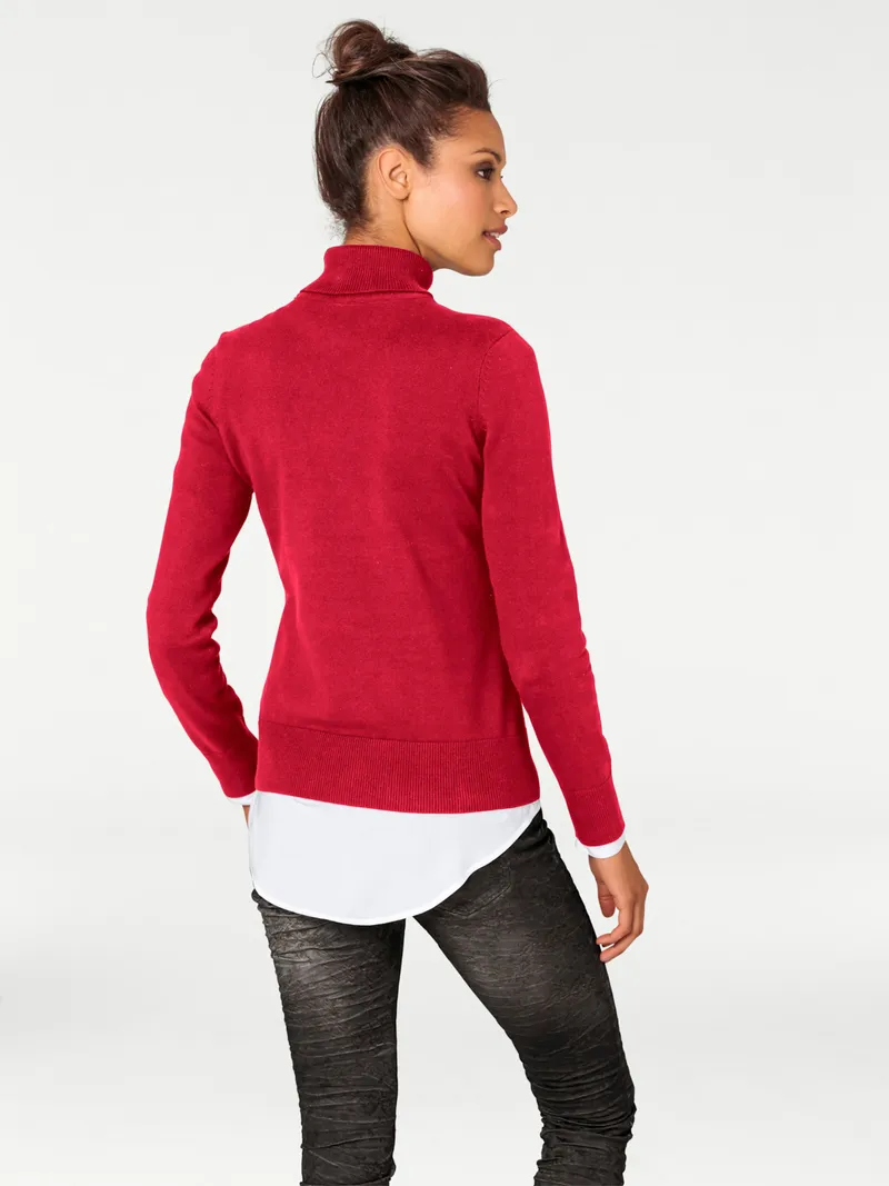 heine Rollkragenpullover rot, Rot, – Produktbild 1 von 2