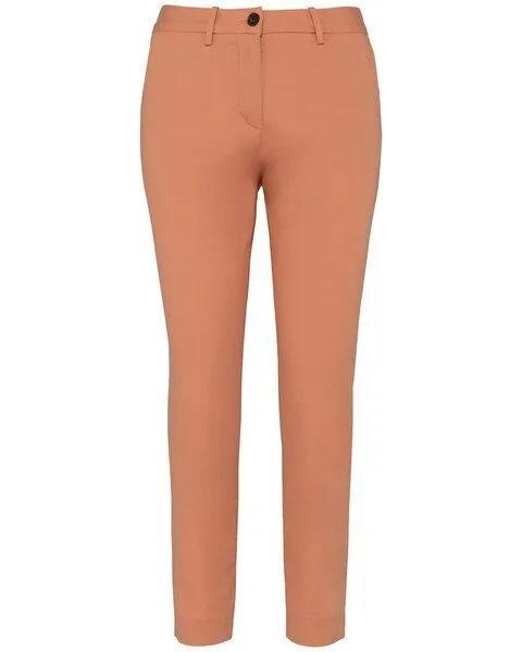 YTWOO YTWOO Nachhaltige 7/8 Chino-Damenhose, Orange, – Produktbild 1 von 1