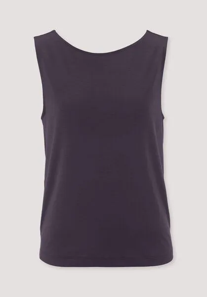 hessnatur hessnatur Jersey Top Relaxed aus TENCEL Lyocell, Dunkle traube, – Produktbild 3 von 3