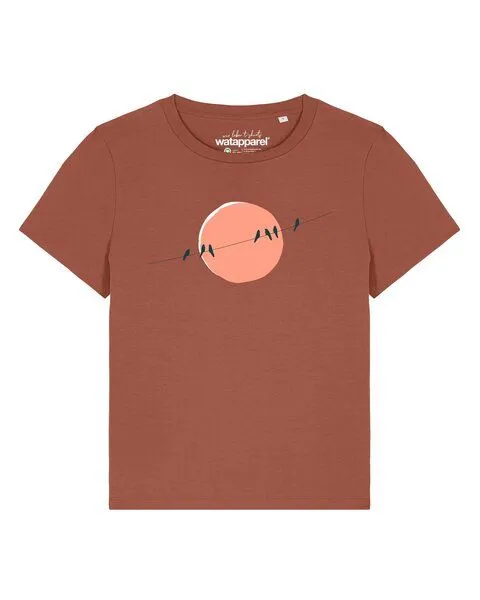 watapparel watapparel T-Shirt Frauen Countryside 01, Heritage brown, – Produktbild 1 von 4