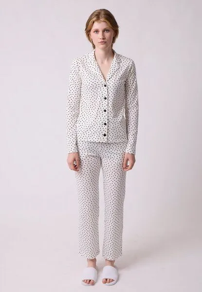 LANA Organic LANA Organic Pyjamajacke, Modell Juna, Orion ecru, – Produktbild 2 von 4