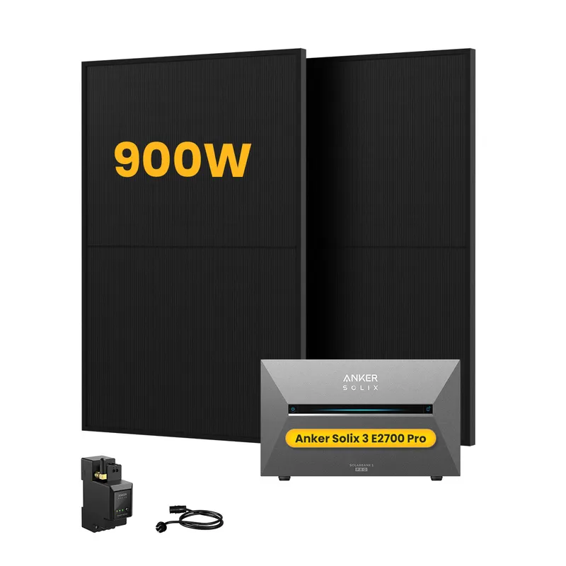 Anker Anker SOLIX Solarbank 3 E2700 Pro, mit 2 x 450W Bifaziale Solarmodule, by Powerness,deal - 2.7kWh / 1 x Smart Meter / Selbstabholung – Produktbild 1 von 1