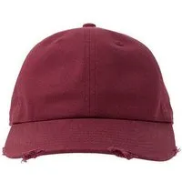 Atlantis Headwear Atlantis Headwear Atlantis Unisex Cap Basecap Cappy Kappe Destoyed Effekt mit unstrukturierter Krone erhätlich in 7 Farben Dad Hat Destroyed-S, Rot (cardinal), – Produktbild 3 von 3