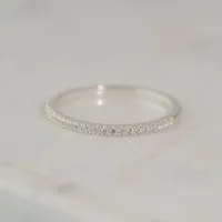 BELLYBIRD Jewellery BELLYBIRD Jewellery Ring - funkelnder Bandring Zirkonia, Silber 925, vergoldet, Silber, – Produktbild 1 von 1