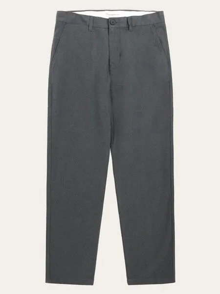 KnowledgeCotton Apparel KnowledgeCotton Apparel Chino Hose - Chuck Flannel, Gray pinstripe (grau), – Produktbild 1 von 3