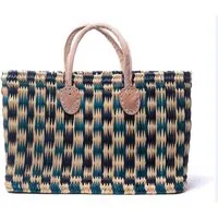 El Puente El Puente Souk-Tasche "Smara" | Fair Trade & Handmade aus Marokko, Petrol, – Produktbild 1 von 1