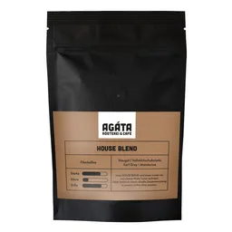 AGÁTA Rösterei & Café AGÁTA Rösterei & Café House Blend Filterkaffee, ganze Bohne, gemahlen, 250g – Produktbild 1 von 1
