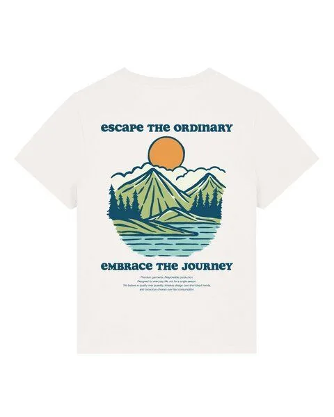 watapparel watapparel T-Shirt Frauen Escape the ordinary, Off white, – Produktbild 4 von 4