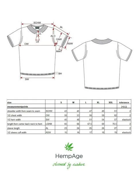HempAge HempAge Herren Strick-Polo Hanf/Biobaumwolle, Matcha(grün), – Produktbild 4 von 4