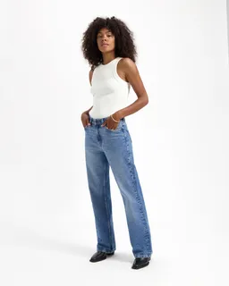 Kuyichi Kuyichi Damen vegan Jeans Izabella Straight Old Blue – Produktbild 1 von 1