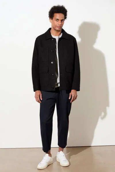 LangerChen LangerChen Field Jacket aus Techno Felt, Black (schwarz), – Produktbild 2 von 4