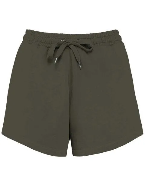 YTWOO YTWOO Terry Towel Damenshorts aus 100% Bio-Baumwolle | Made in Portugal, Khaki, – Produktbild 1 von 3