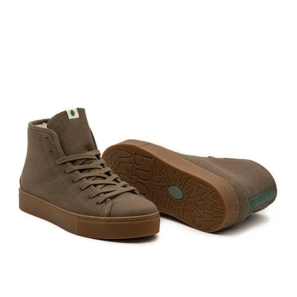 Vesica Piscis Footwear Vesica Piscis Footwear Plato Bootie of recycled cotton SM, Khaki, – Produktbild 2 von 3