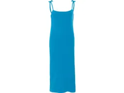 trueStory trueStory Bio-Damen-Midi-Kleid 'FRAYA' mit Bindeträgern, ocean blue, Gr. L – Produktbild 1 von 1