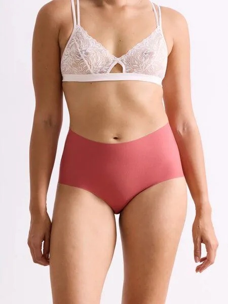 erlich textil erlich textil Light Touch High Waist Slip im 3er Pack aus weichem Modal, made in Europe, Rosenholz, – Produktbild 4 von 5