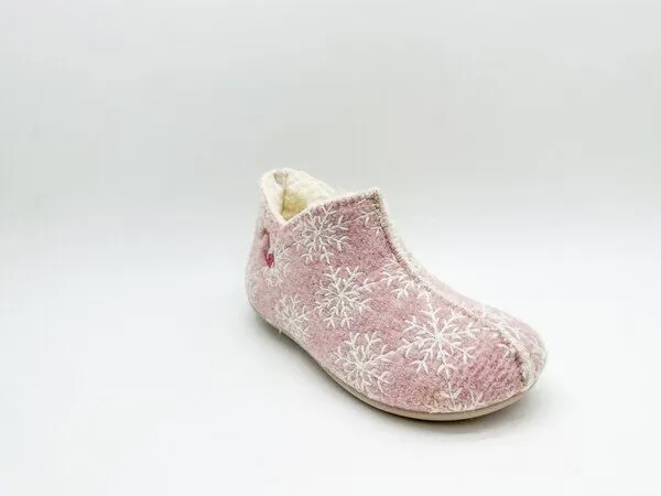 thies Veganer Kids Snow Slipper Boot "thies ® PET" aus recycelten Flaschen, Rose (rosa), – Produktbild 2 von 4
