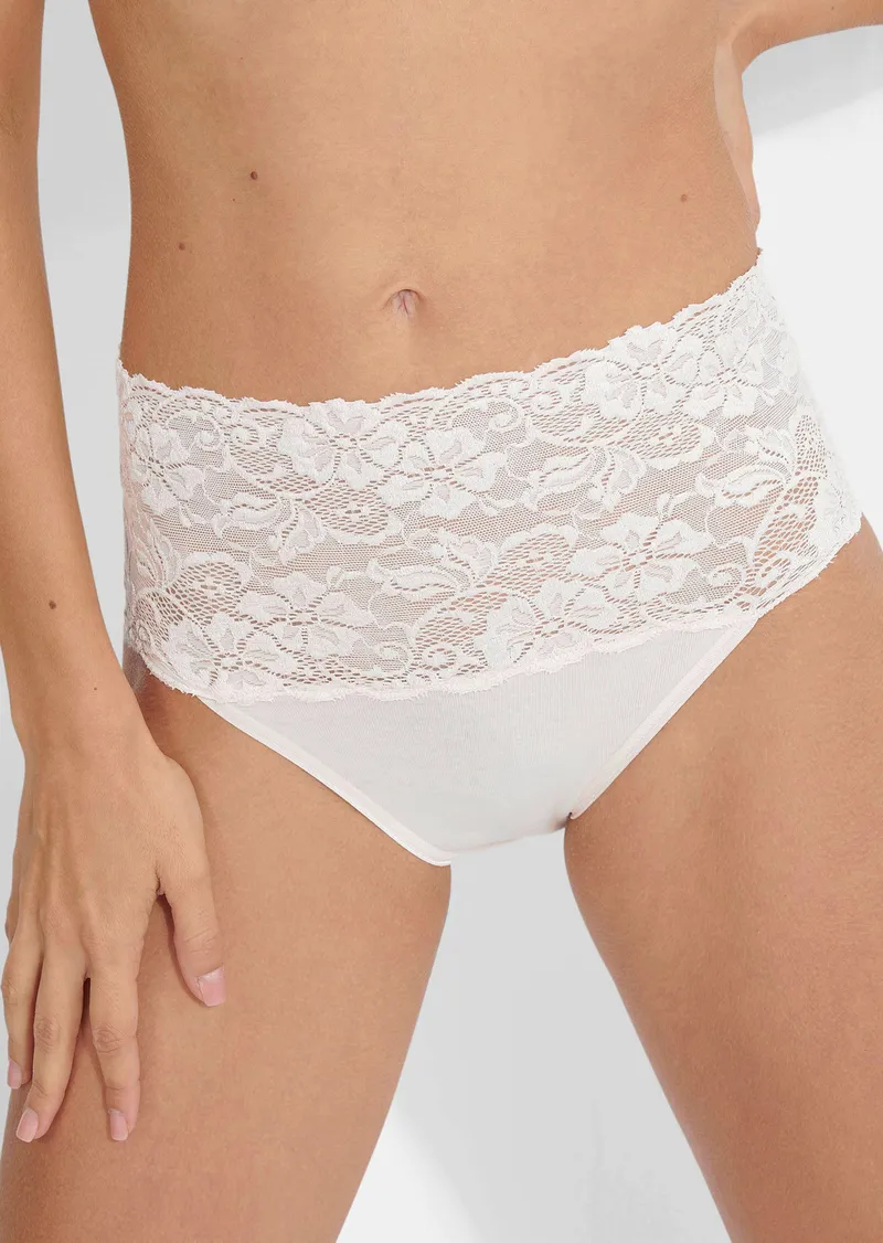 Nina v. C. Taillenslip aus Bio-Baumwolle im 2er-Pack - weiß - Gr. 38 von Goldner Fashion, Weiss, – Produktbild 1 von 3