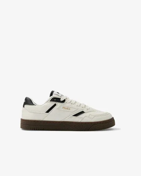 MoEa MoEa Sneakers GEN9 - Corn White & Black Grained, Black, – Produktbild 3 von 5
