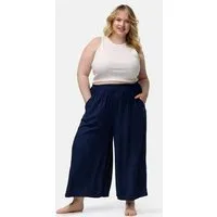 paigh paigh Culotte Einfarbig Plus Size, Dunkelblau, – Produktbild 1 von 1