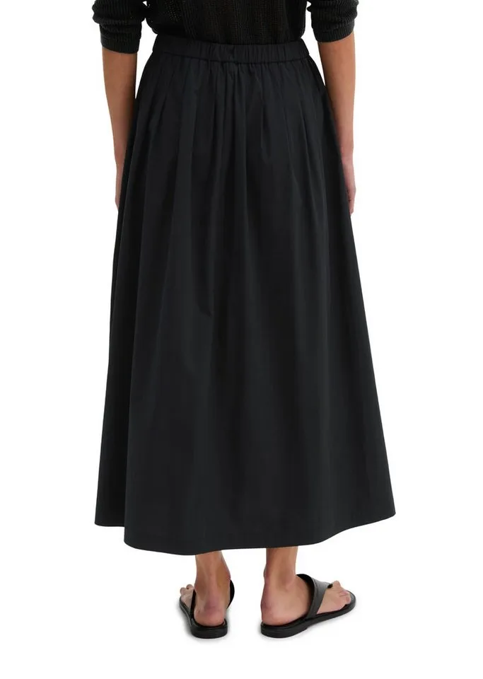 Marc O'Polo Marc O'Polo Webrock aus Popeline-Stretch, Schwarz, – Produktbild 3 von 5
