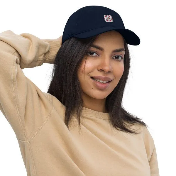 PepMelon Frühlingsvögel - 3D gestickte Bio-Baseballmütze, Baseball Cap Birds, Blau, – Produktbild 2 von 3