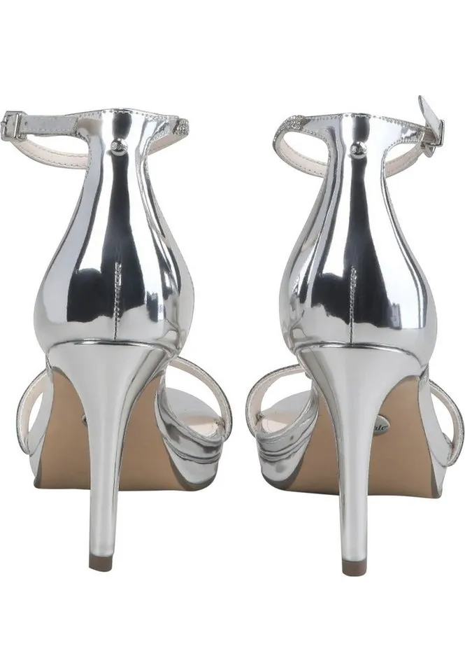 Buffalo Buffalo Damen Buffalo Monroe 2 Vegan Patent High-Heel-Pumps, Silberfarben, – Produktbild 2 von 5