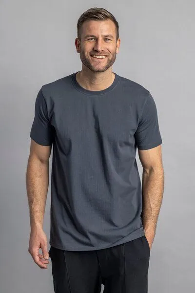 DIRTS dirts Premium Blank T-Shirt SLIM, Charcoal, – Produktbild 1 von 2