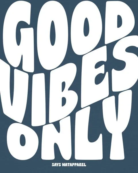watapparel watapparel T-Shirt Frauen Good vibes only, Stargazer, – Produktbild 3 von 3