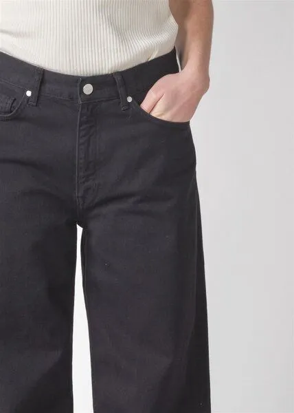 Klitmøller Klitmøller Jeanshose Wide Leg Modell: Amelia, Black wash (schwarz), – Produktbild 3 von 4