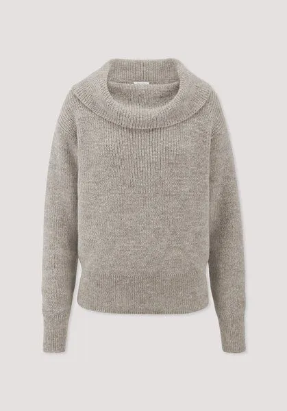 hessnatur hessnatur Pullover Relaxed aus reinem Alpaka, Naturgrau, – Produktbild 4 von 4
