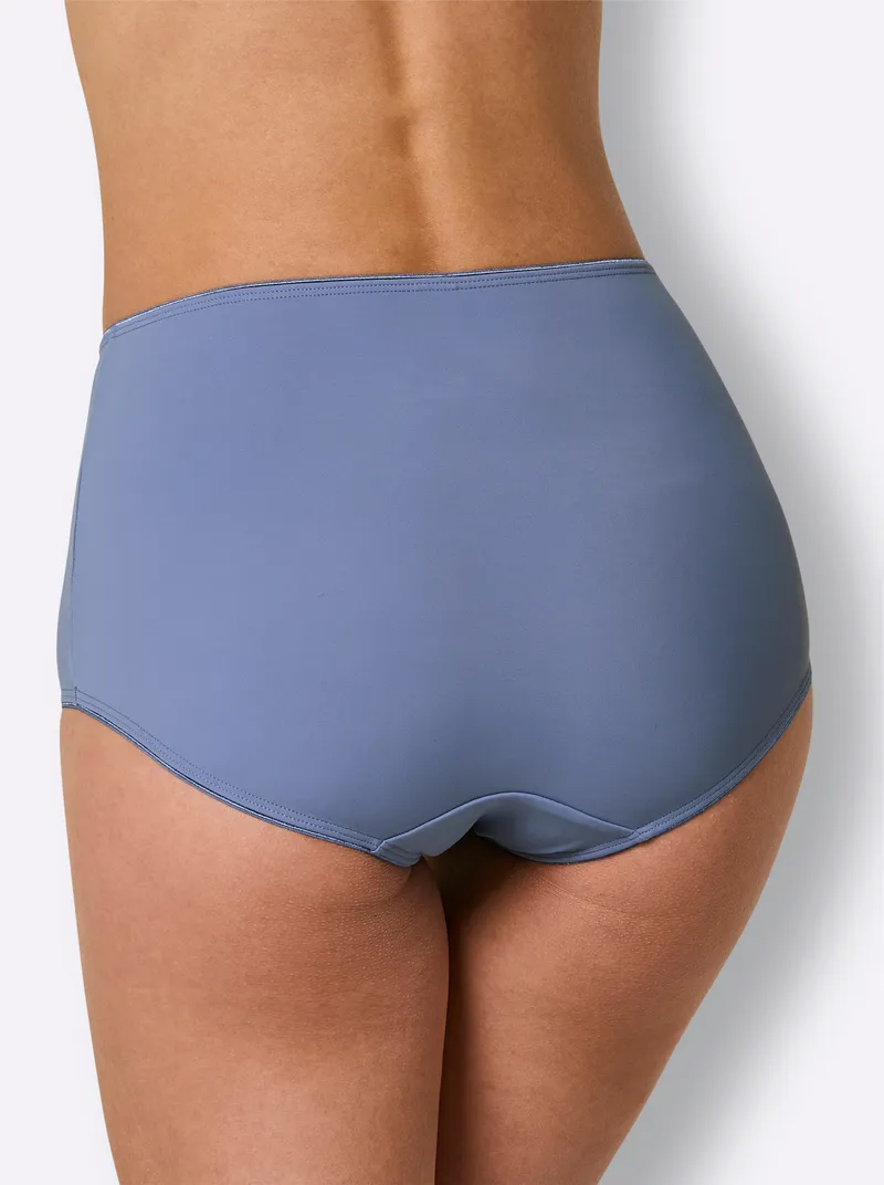 wäschepur Taillenslip 2x taubenblau, 2x taubenblau, – Produktbild 1 von 2