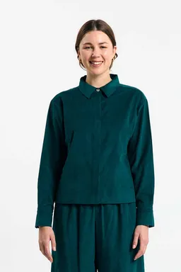 SUITE13LAB SUITE13LAB Damen vegan Hemd Vila Tiefgrün – Produktbild 1 von 1
