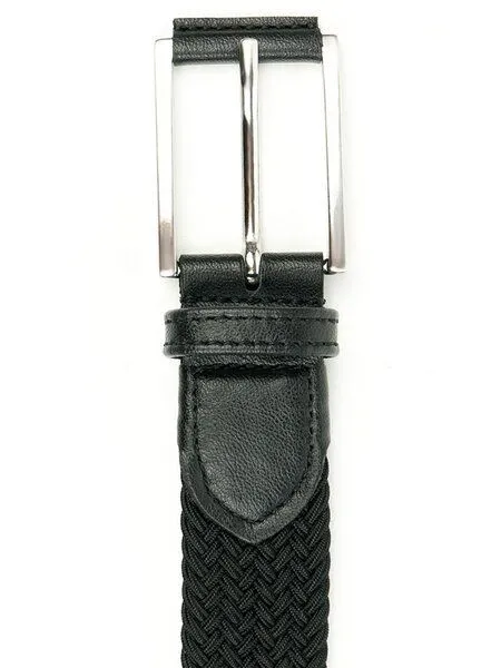 Will's Vegan Shop Will's Vegan Shop 3,5 cm Webgürtel Herren, Dunkelbraun, – Produktbild 3 von 4