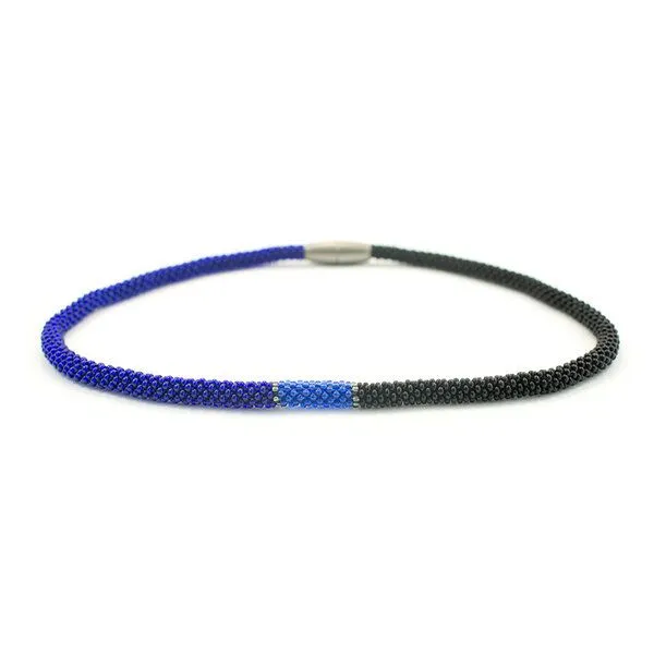 Sakiba Sakiba Collier Svelte Tricolor, Schwarz-blau, – Produktbild 1 von 3