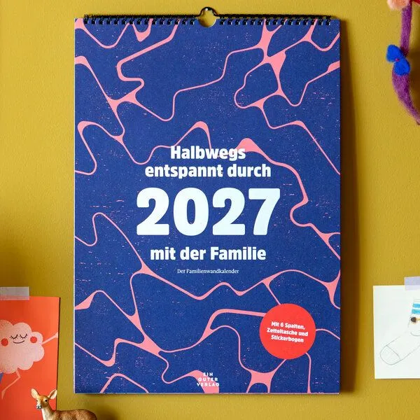 Ein guter Plan Ein guter Plan Familienkalender »Halbwegs entspannt durch 2027 mit der Familie« – Produktbild 1 von 4