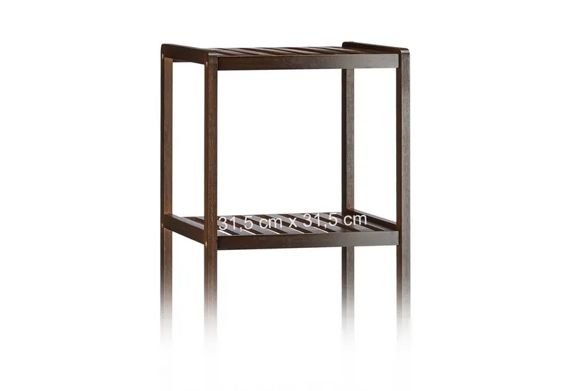 RELAXDAYS RELAXDAYS Badregal Bambus Badregal dunkelbraun, 1-tlg., Braun, – Produktbild 3 von 4