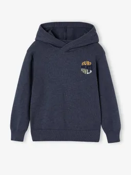 Vertbaudet Vertbaudet Kapuzenpullover mit Stickerei Jungen 30% Recycling-Baumwolle GRS-zertifiziert – Produktbild 1 von 1