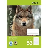 BUND BUND Vokabelheft DIN A4, Lineatur 53, zweispaltig, aus Recyclingpapier – Produktbild 1 von 1