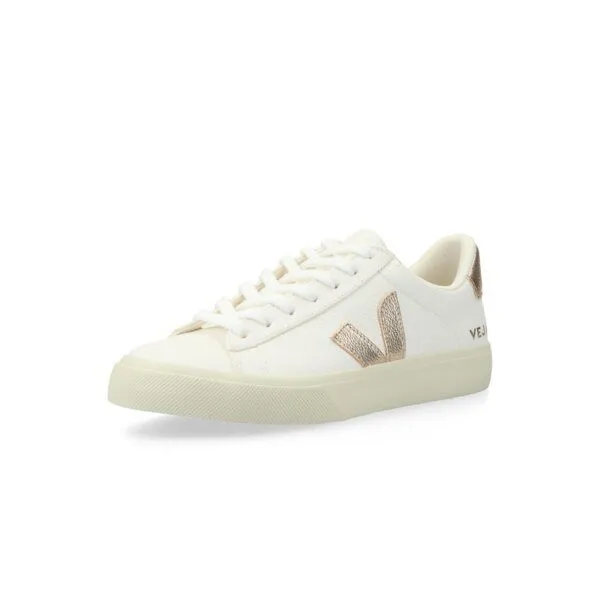 Veja Veja Sneaker Unisex - Campo Chromefree Leather, Extra white/platine(weiß), – Produktbild 2 von 4